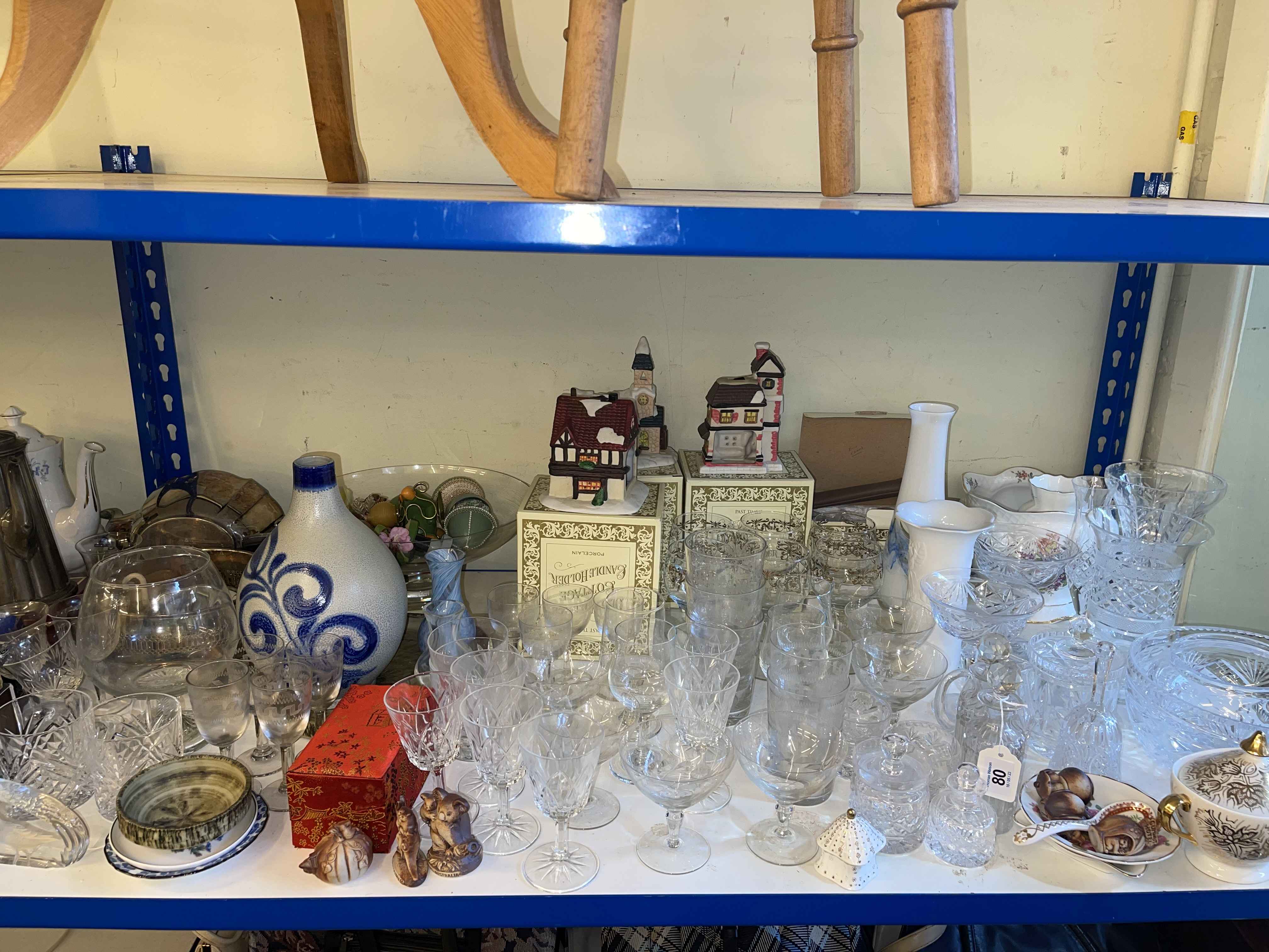 Collection of assorted glassware, silver plated ware, Royal Doulton Pastorale dinnerware. - Image 2 of 3