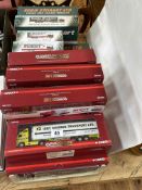 Collection of Eddie Stobart Diecast models including Corgi, Atlas Editions, etc.