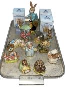 Ten Royal Albert Beatrix Potter figures, 100 year Peter Rabbit,