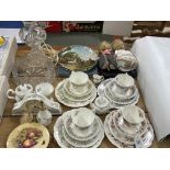 Collection of Royal Doulton Brambley Hedge, Aynsley, Teddy Bear Rats, cased cutlery, etc.