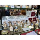 Collection of fourteen Royal Albert Beatrix Potter figures including Gentleman Mouse,