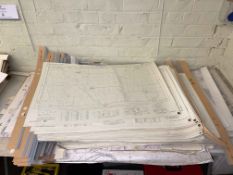 Large collection of North of England Ordnance Survey maps and three boxes of collectors guides.