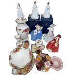 Five Royal Doulton figures including Michael Doulton 1998 Autumn Breezes,