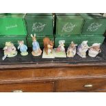 Eight Beswick/Royal Doulton large Beatrix Potter limited edition figures,