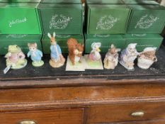 Eight Beswick/Royal Doulton large Beatrix Potter limited edition figures,