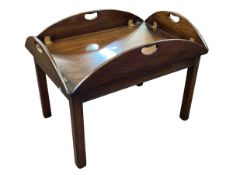 Tray top low centre table.
