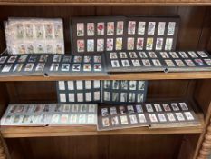 Collection of cigarette cards.