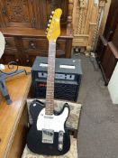 Gould electric guitar and Wem amp.