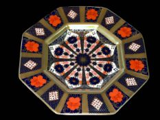 Royal Crown Derby Old Imari octagonal plate, 24cm, with Compton and Woodhouse box.