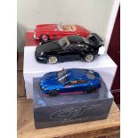 Three GT Spirit model vehicles including Mercedes Benz 300 SL Roadster,