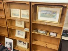 Collection of ten various pictures including CE Mounsey, local watercolours, Sarman Morris,