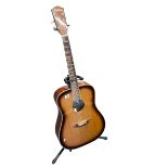 Jim Harley Indian Summer guitar with stand.
