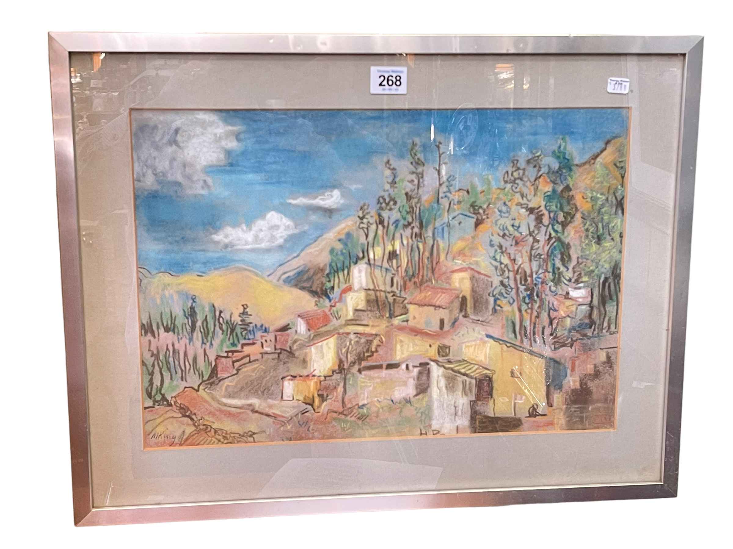 Mary King, Tarma, Peru, pastel, signed lower left, 29.