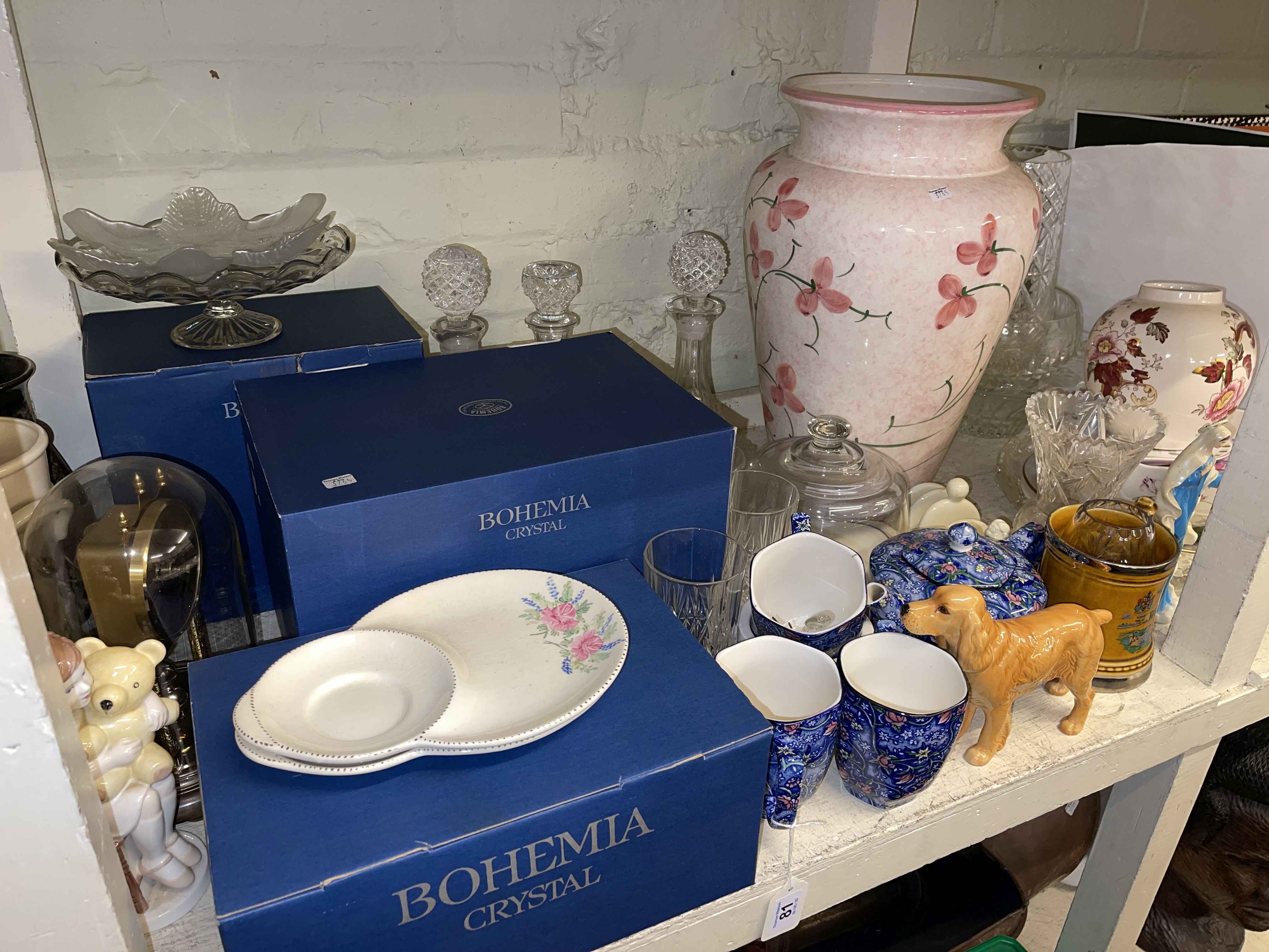 Collection of Bohemia crystal, Ringtons, metalwares, decanters, prints, etc. - Image 3 of 3
