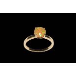 Kalima opal 9 carat gold ring, size N, with certificate.