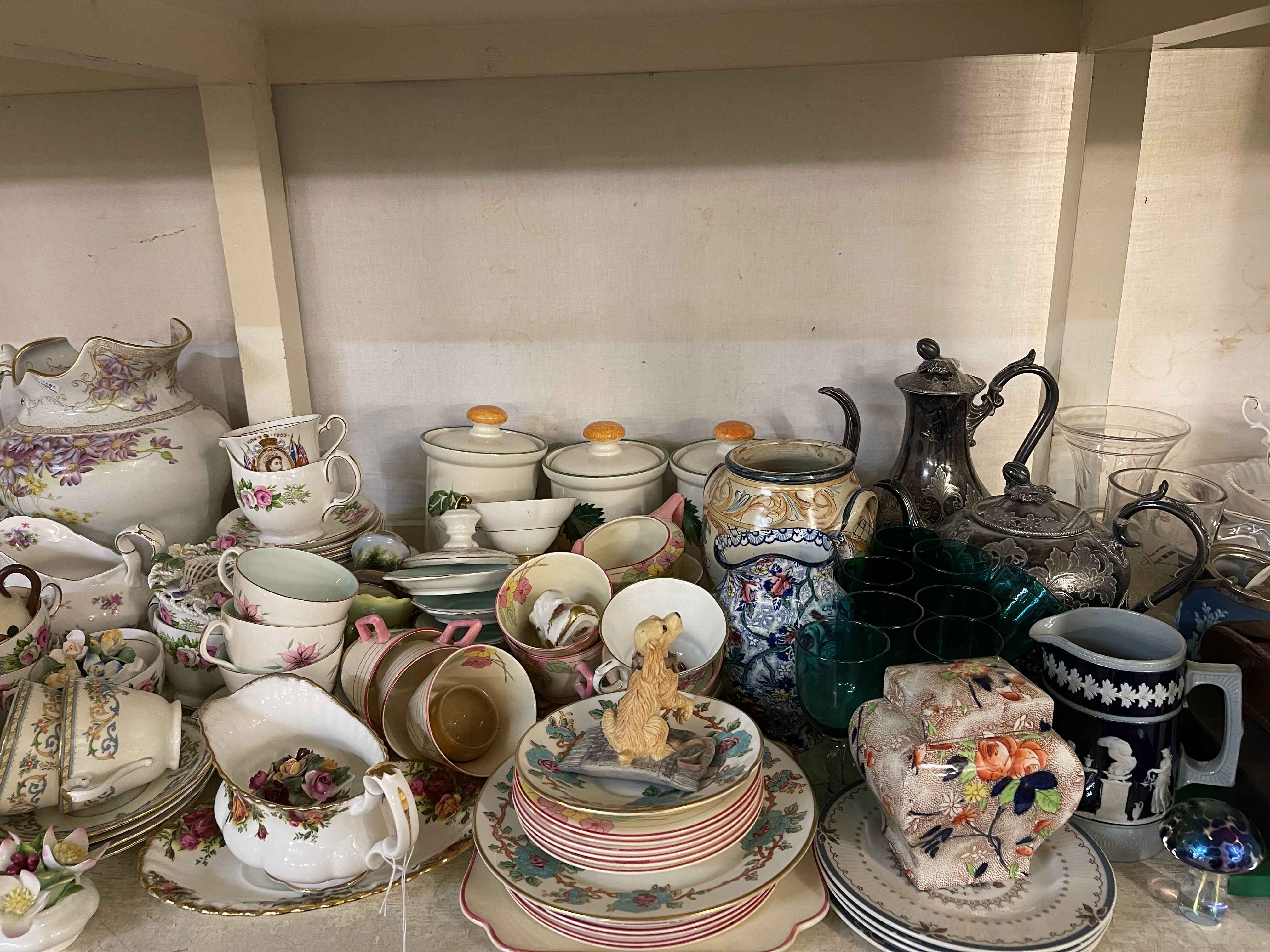 Collection of part teawares, commemorative china, metalwares, Royal Albert, etc. - Image 3 of 4
