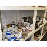 Collection of decorative porcelain, part tea wares, figurines, etc.