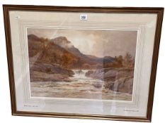 Edward Arden 1847-1910, The Falls on Tummel, watercolour,