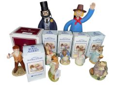 Seven Royal Albert Beatrix Potter figurines and two Robert Harrop limited edition sculptures,