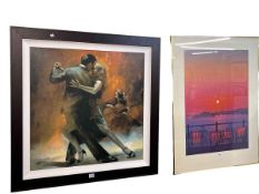 Tango Argentina, framed contemporary picture and Philip Dunn, Seaside Pier print (2).