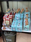Collection of eleven boxed Royal Doulton Bunnykins including Lawyer, Skater, Fortune Teller,