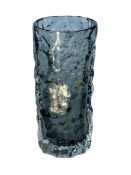 1960's Whitefriars pewter bark vase designed by Geoffrey Baxter, 18.5cm high.