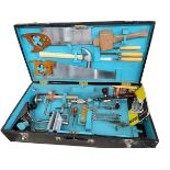 Vintage fitted tool box with a good selection of tools.