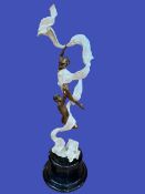 Ramon Parmenter (b1954), 'Whirlwind', bronze number 1/50, 172cm high including base.