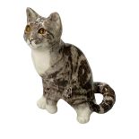 Winstanley pottery tabby cat, size 4.