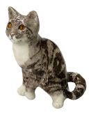 Winstanley pottery tabby cat, size 4.