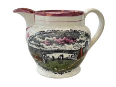 Sunderland lustre 'Sailors Farewell' jug, 10cm.