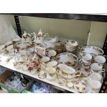Good collection of Royal Albert Old Country Roses including teapots, tureens, dinner plates, etc,