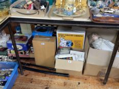 Large collection of games, dolls, model vehicles, chess sets, Mamod traction engine, swords, etc.