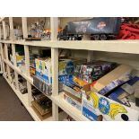 Large collection of Lego, model kits and accessories, military aircraft, prints etc.