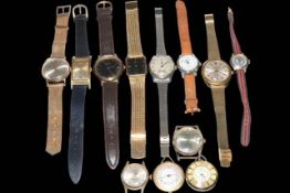 Collection of wristwatches including Wostok.