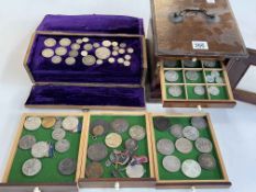 A very good collection of pre 1947 silver coins including George V 1928 crown, 1780 Maria Thaler,