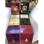 Ten Bell's Whisky boxed decanters including Christmas, limited edition, etc.