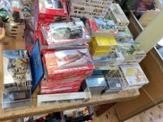 Collection of Airfix, Tamiya, Revell Military model kits and figures.