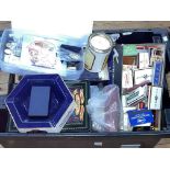 Collection of pre 1947 silver coins, presentation packs, beer mats, matchboxes, cutlery, stamps,