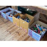 Five boxes of Diecast toy vehicles.