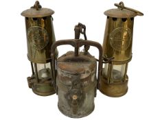 Two Protector miners lamps and other (3).