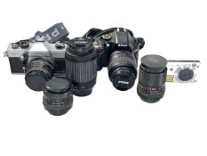 Nikon D5200, Praktica MTL5 and Sony Cyber-Shot cameras, lenses, etc.