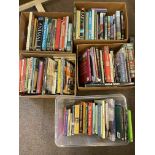 Five boxes of books including Transport, Steam Railway, Nature, etc.