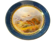 Royal Worcester Stinton Game Birds plate, 23.5cm.