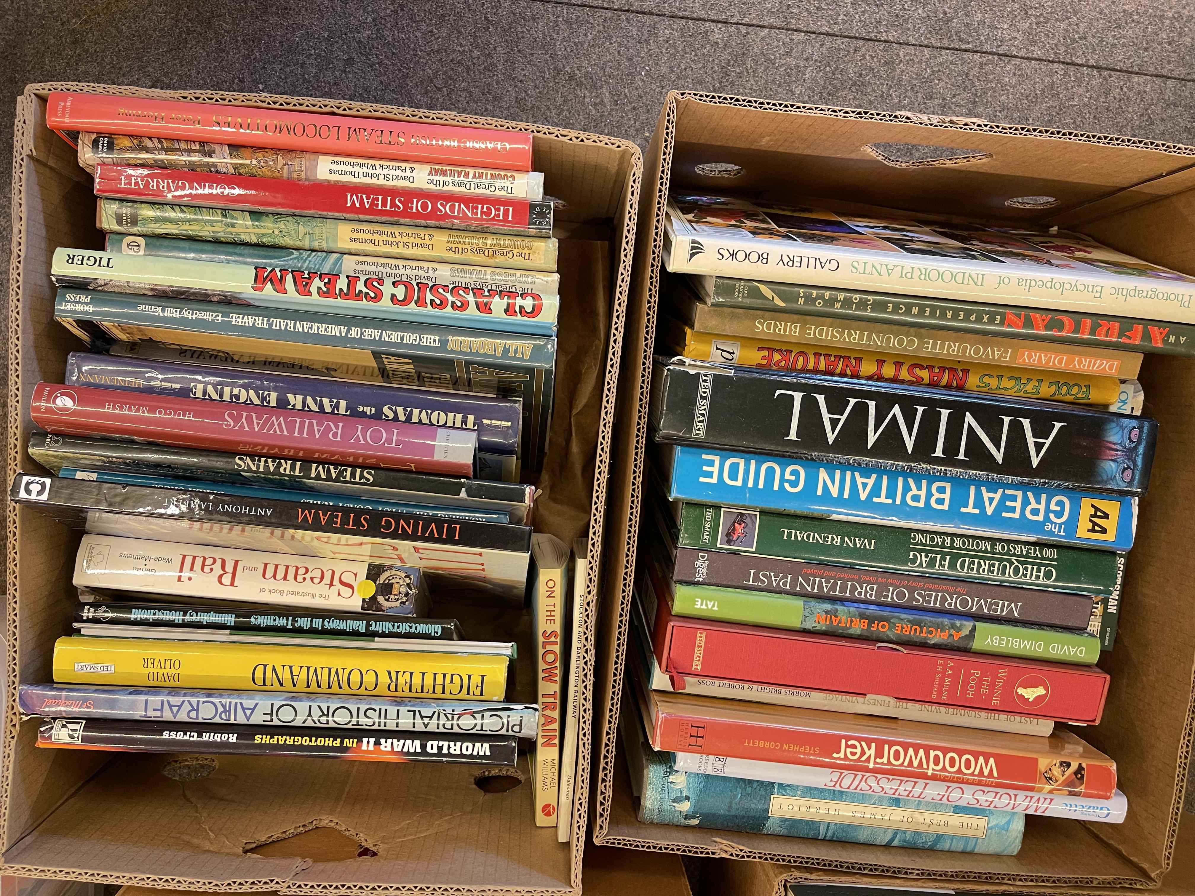 Five boxes of books including Transport, Steam Railway, Nature, etc. - Image 3 of 4