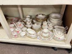 Collection of dinner and teaware including Royal Albert Memory Lane, Celebration and Lady Carlyle,