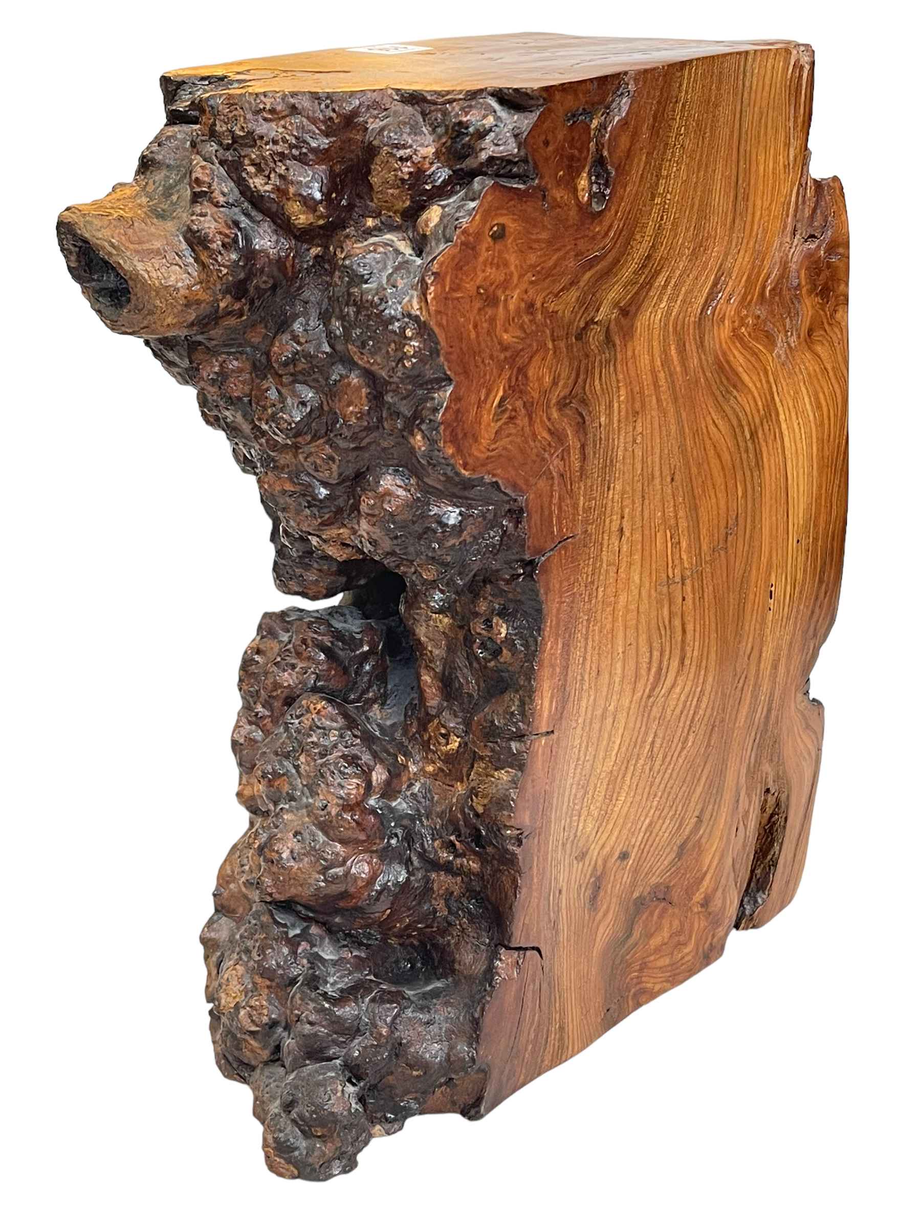 Natural walnut specimen sculpture, 41cm high. - Image 2 of 2