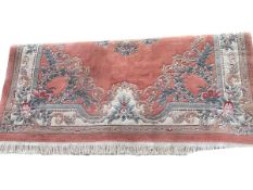 Floral patterned Chinese carpet, 3.80 by 2.78.