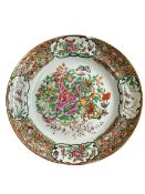 Chinese famille rose plate decorated with birds,
