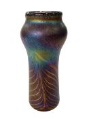 John Ditchfield glasform iridescent vase, 18.5cm.